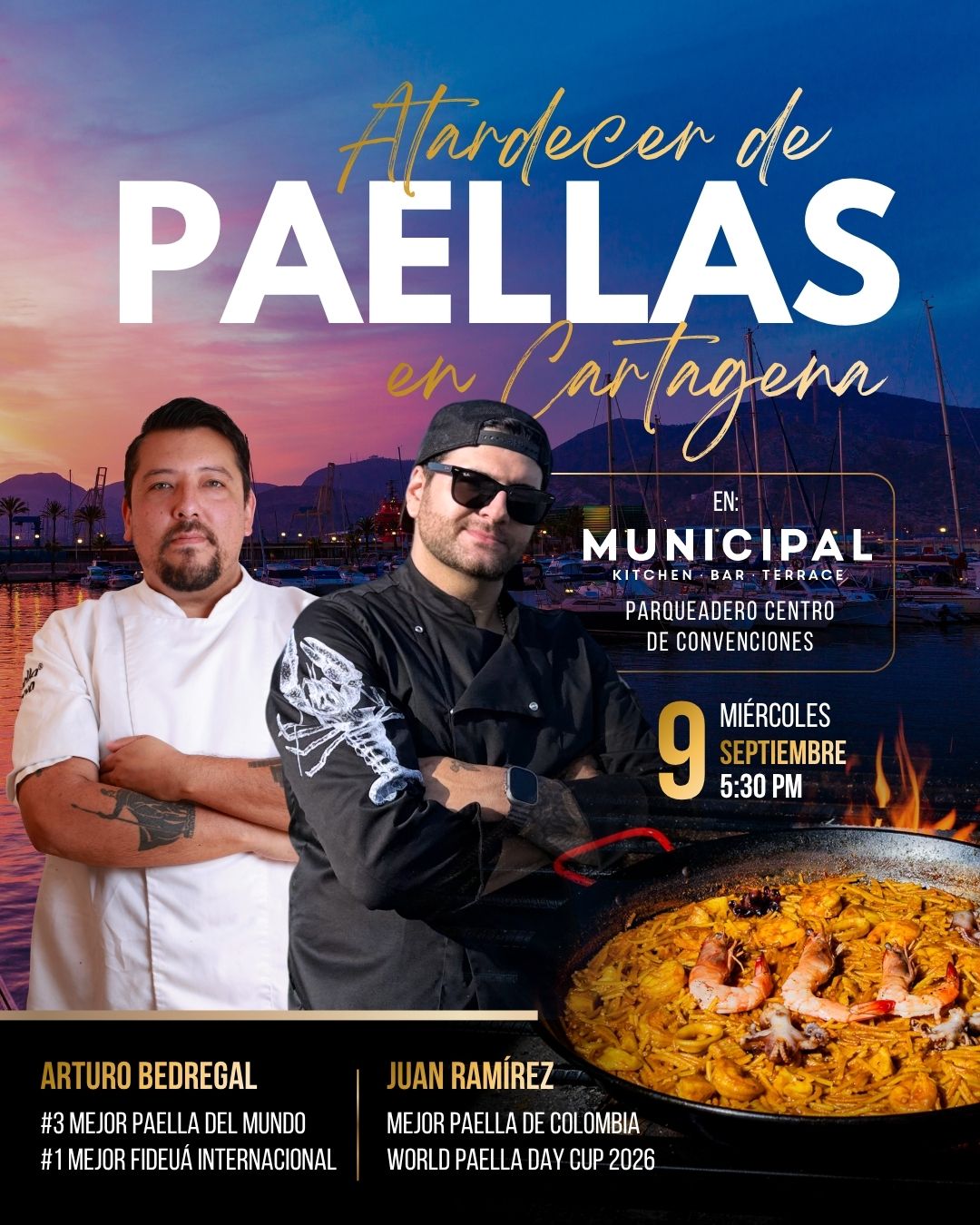 paella cartagena colombia arturo bedregal juan ramirez 2026